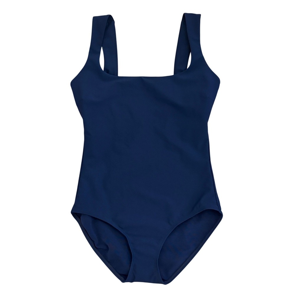 Stylest Dreamsculpt Tank One Piece Swimsuit XS Square Navy Modest Support NWOT - Picture 2 of 10